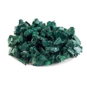 Green rubber mulch, close up